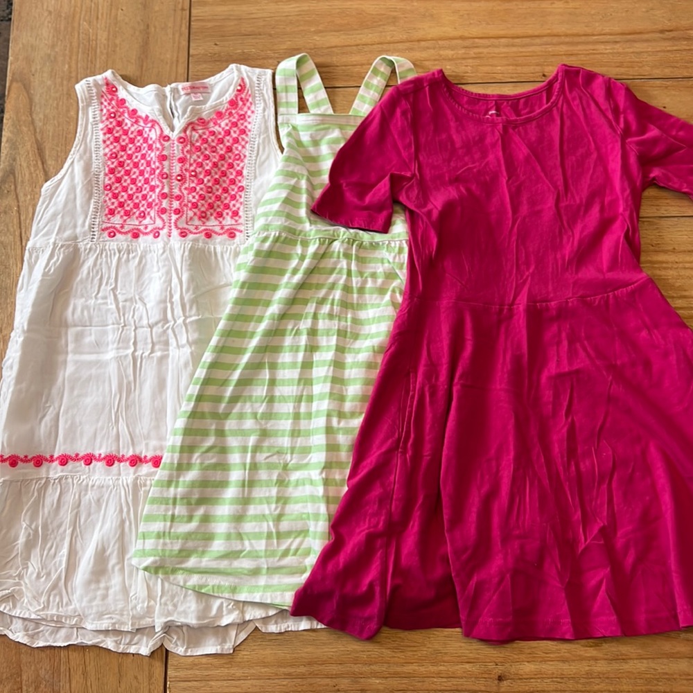 Lot of 3 Dresses: Primary, size 8-9; June and January; 9/10, Design History, M.